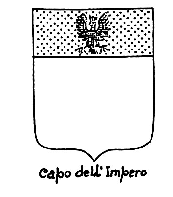 Bild des heraldischen Begriffs: Capo dell'Impero